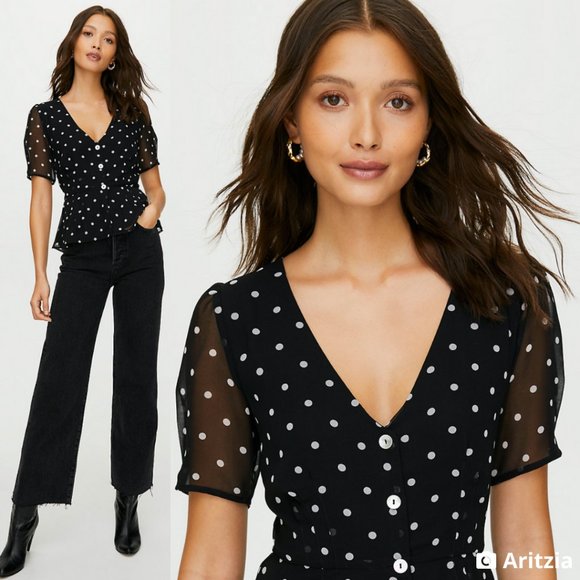 Wilfred New Button-Front Blouse - Picture 1 of 8